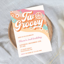 Two Groovy Retro Daisy 2nd Birthday Party 
