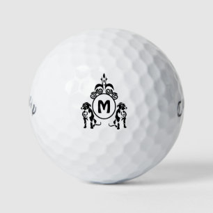 Two Guard Dog Monogram Golf Balls