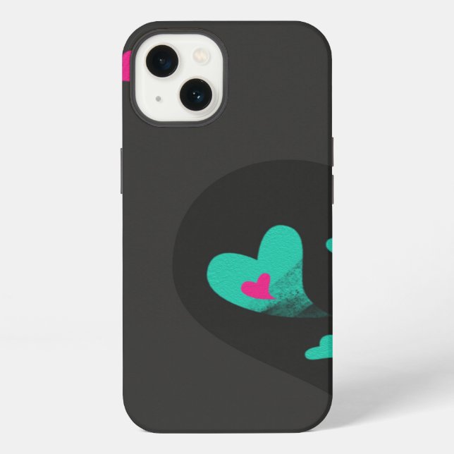 Two halves make one Heart Matching Couple  iPhone Case (Back)