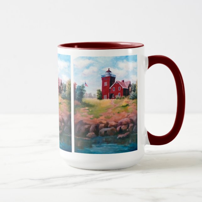 Two Harbours Lighthouse Mug (Right)