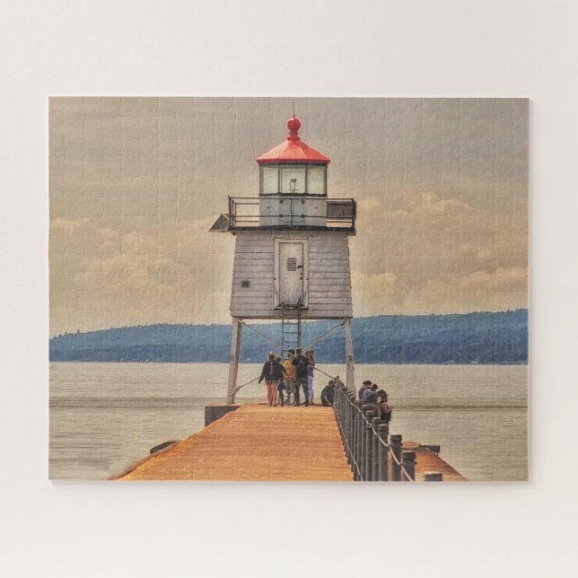 Two Harbours Minnesota Lighthouse on Lake Superior Jigsaw Puzzle (Horizontal)