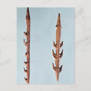 Two Harpoons, Upper Paleolithic Period Postcard