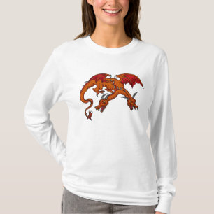 Two Headed dragon ladies hoodie T-Shirt