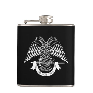 Two-headed eagle as Masonic symbol Hip Flask