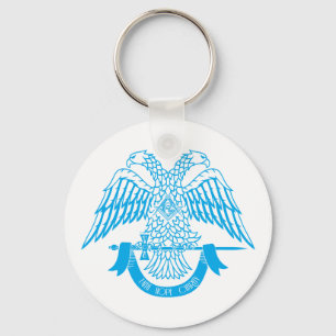 Two-headed eagle as Masonic symbol Keychain