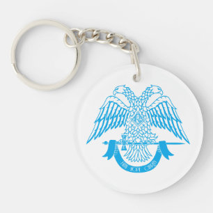 Two-headed eagle as Masonic symbol Keychain
