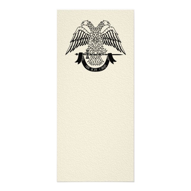 Two-headed eagle as Masonic symbol Rack Card (Front)