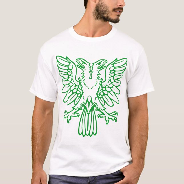 Two Headed Eagle - Grass Green T-Shirt (Front)