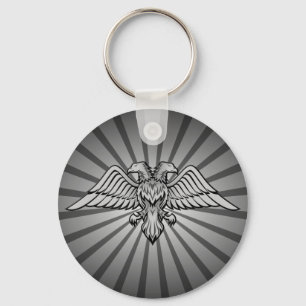 Two headed eagle keychain