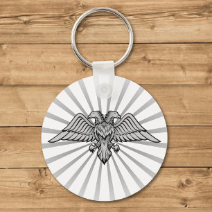 Two headed eagle keychain