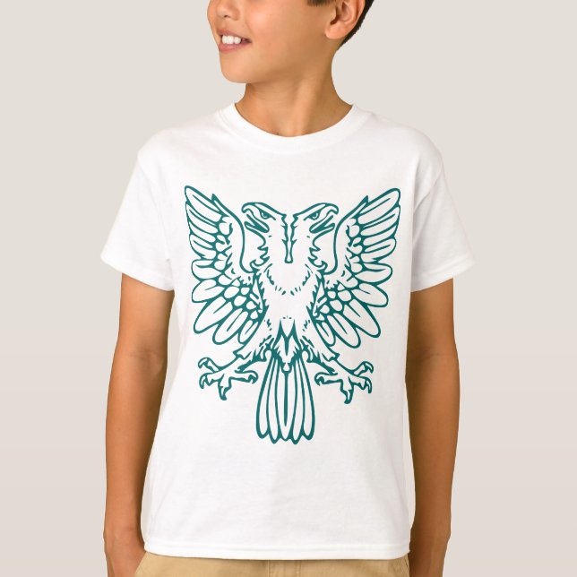 Two Headed Eagle - Moss Green T-Shirt (Front)