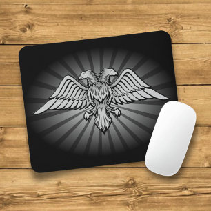 Two headed eagle mouse pad