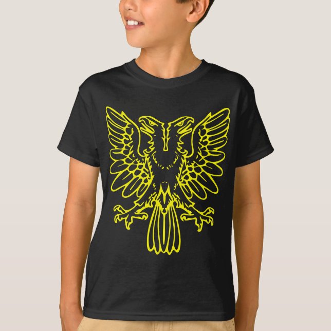 Two Headed Eagle - Yellow T-Shirt (Front)