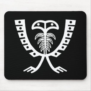 Two Headed White Eagle Mouse Pad