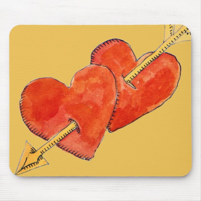 Two hearts - arrow 2011 mouse pad (Front)