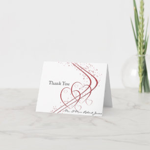 Two Hearts as One Anniversary Thank You Card