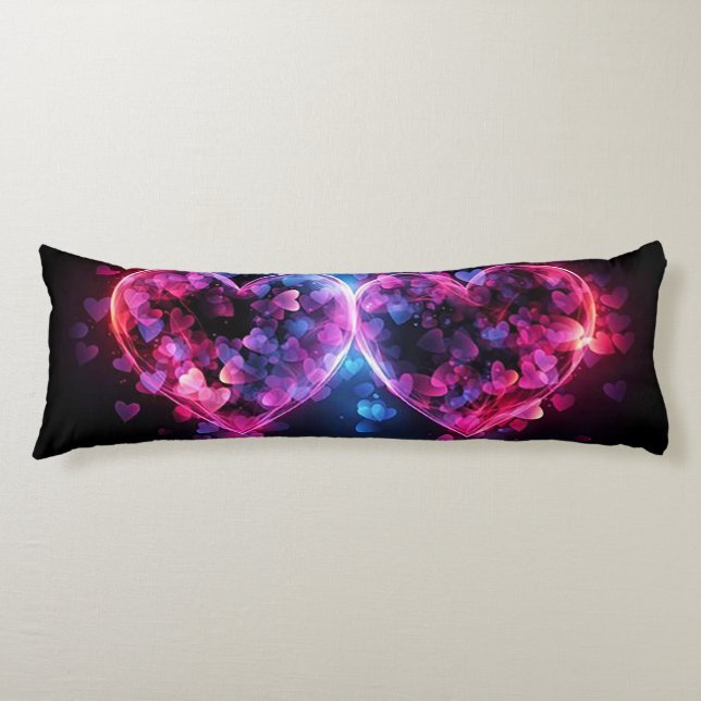 Two Hearts  Body Pillow (Front)