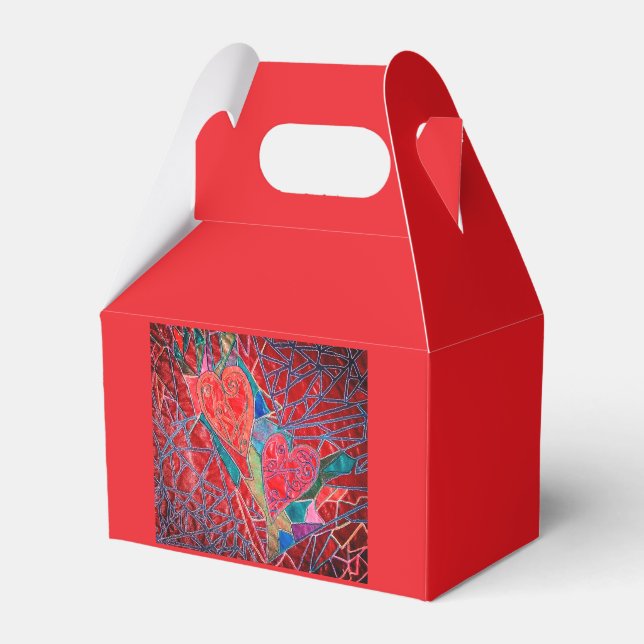 Two hearts favor box (Front Side)