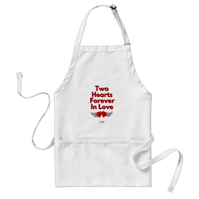 Two Hearts Forever In Love Apron (Front)