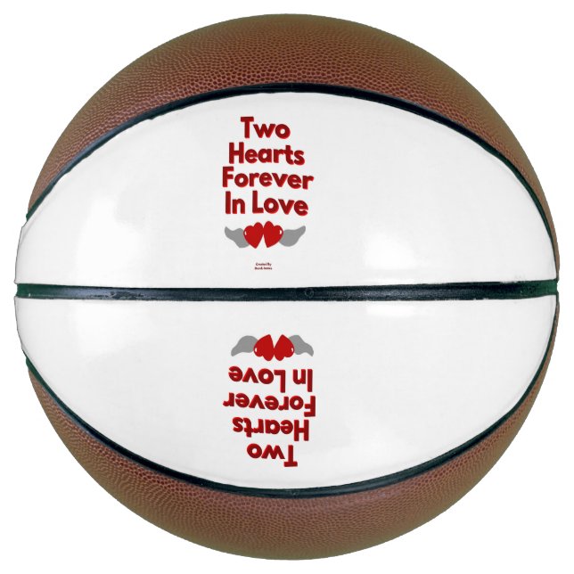 Two Hearts Forever In Love Basketball (Front)
