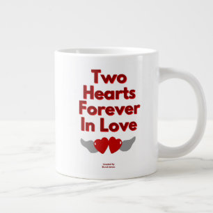 Two Hearts Forever In Love Jumbo Mug