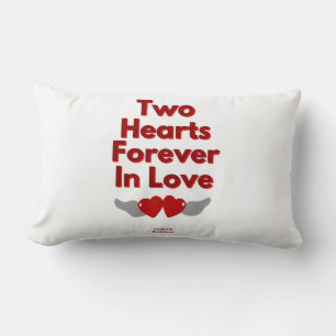 Two Hearts forever In Love Lumbar Pillow