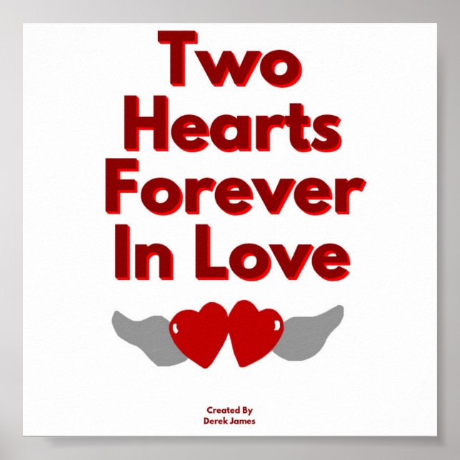 Two Hearts Forever In Love Poster (Front)