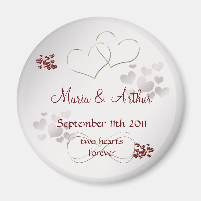 Two hearts forever magnet (Front)