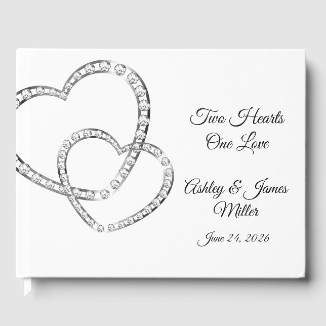 Two Hearts Guest Book (Front)