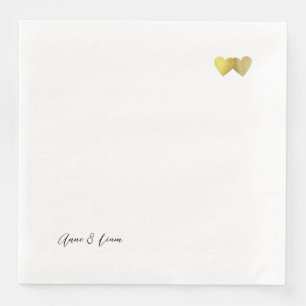 Two Hearts in Love custom printed Napkin