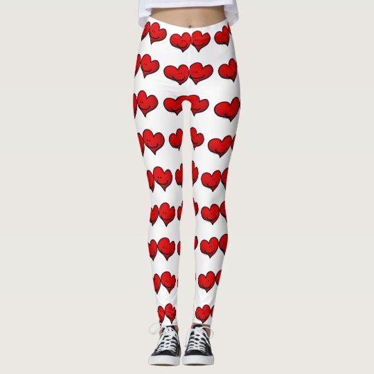 two hearts in love leggings
