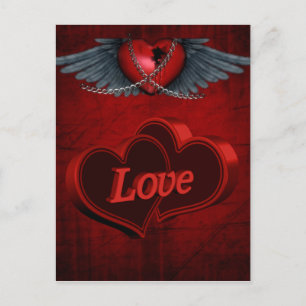 Two Hearts In Love Postcard