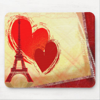 Two hearts in Paris Mouse Pad