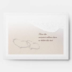 Two Hearts In The Sand Envelopes