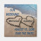 Two Hearts In The Sand Save The Date Magnet