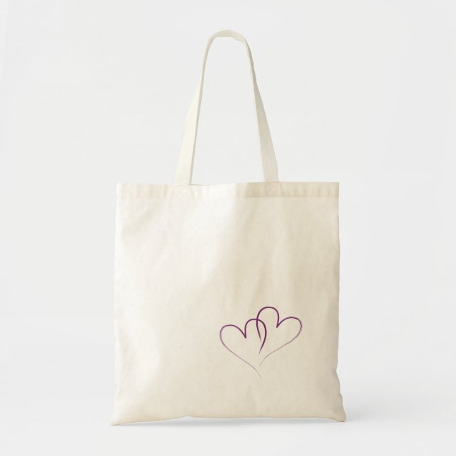 Two hearts intertwined tote bag (Front)
