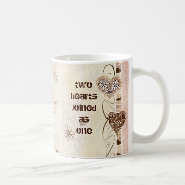 Two Hearts Joined as One Love Mug (Right)