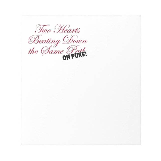 Two Hearts Notepad (Front)