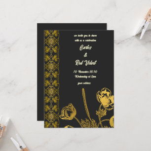 Two Hearts, One Journey  Invitation