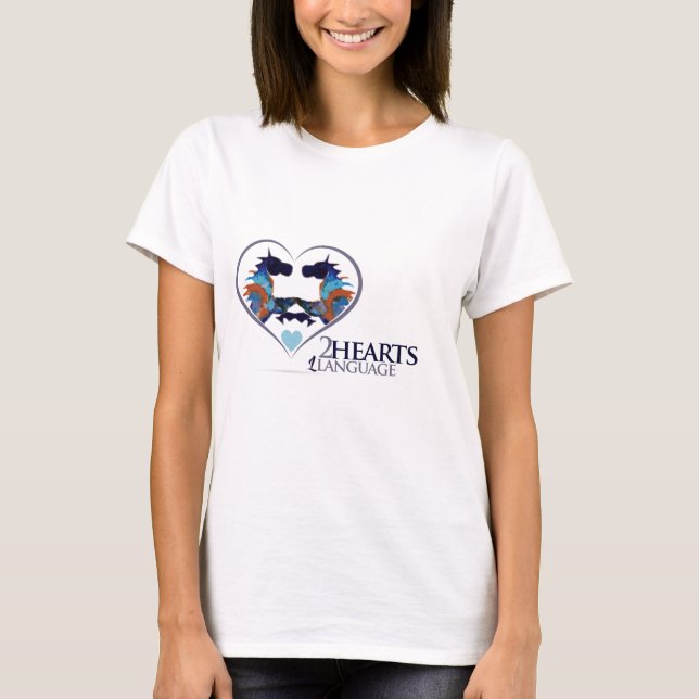 Two Hearts One Language T-Shirt (Front)