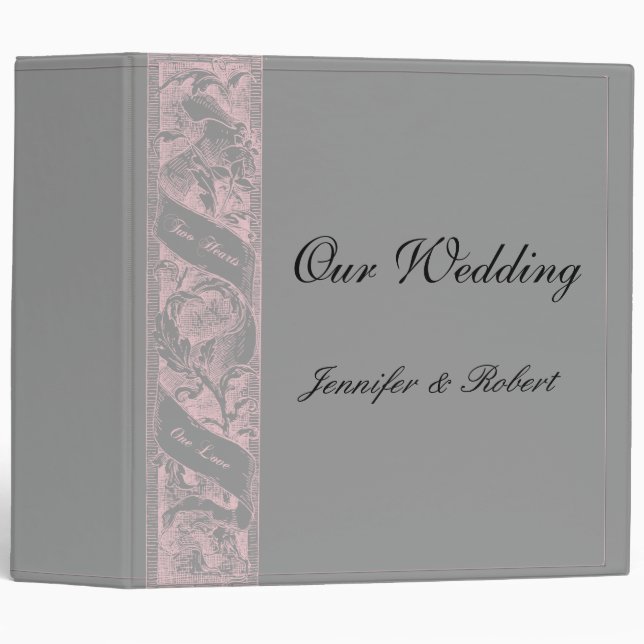 Two Hearts One Love Romantic Binder (Front/Spine)