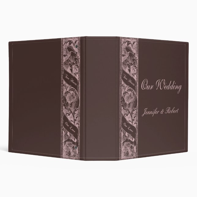 Two Hearts One Love Romantic Binder (Background)