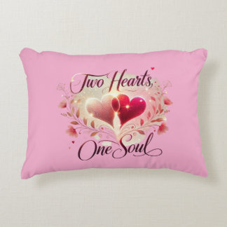Two Hearts One Soul Accent Pillow