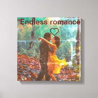 Two Hearts, One Soul" Canvas Print