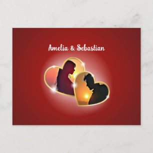 Two hearts postcard