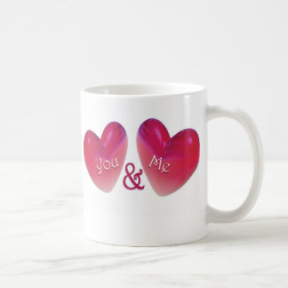 Two Hearts Romantic Coffee Mug
