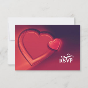 Two Hearts RSVP (Version 4) Card