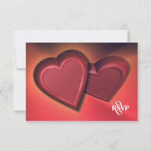 Two Hearts RSVP (Version 8) Card