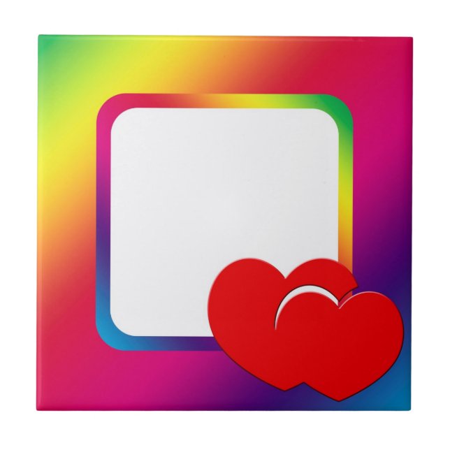 Two hearts tile (Front)