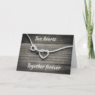 TWO HEARTS TOGETHER FOREVER *OUR ANNIVERSARY* HOLIDAY CARD
